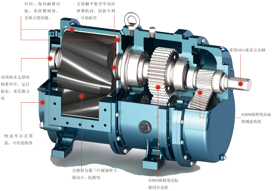羅德凸輪轉(zhuǎn)子泵結(jié)構(gòu)展示20160111