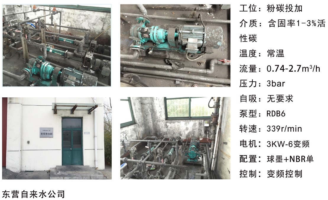 東營(yíng)自來水公司----粉碳投加泵